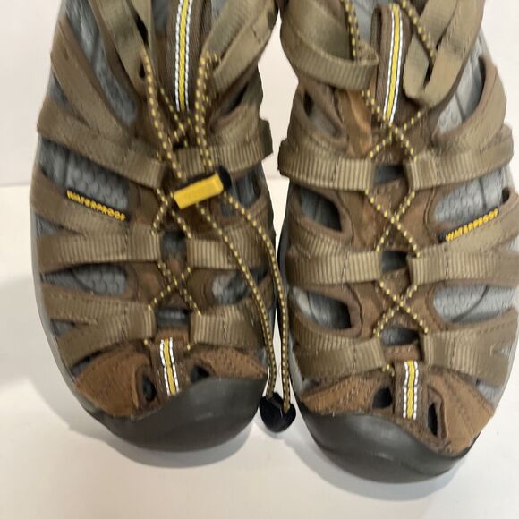 Keen Women's Whisper Sandals Coffee Liqueur/Keen Yellow Size 9 - Picture 3 of 10